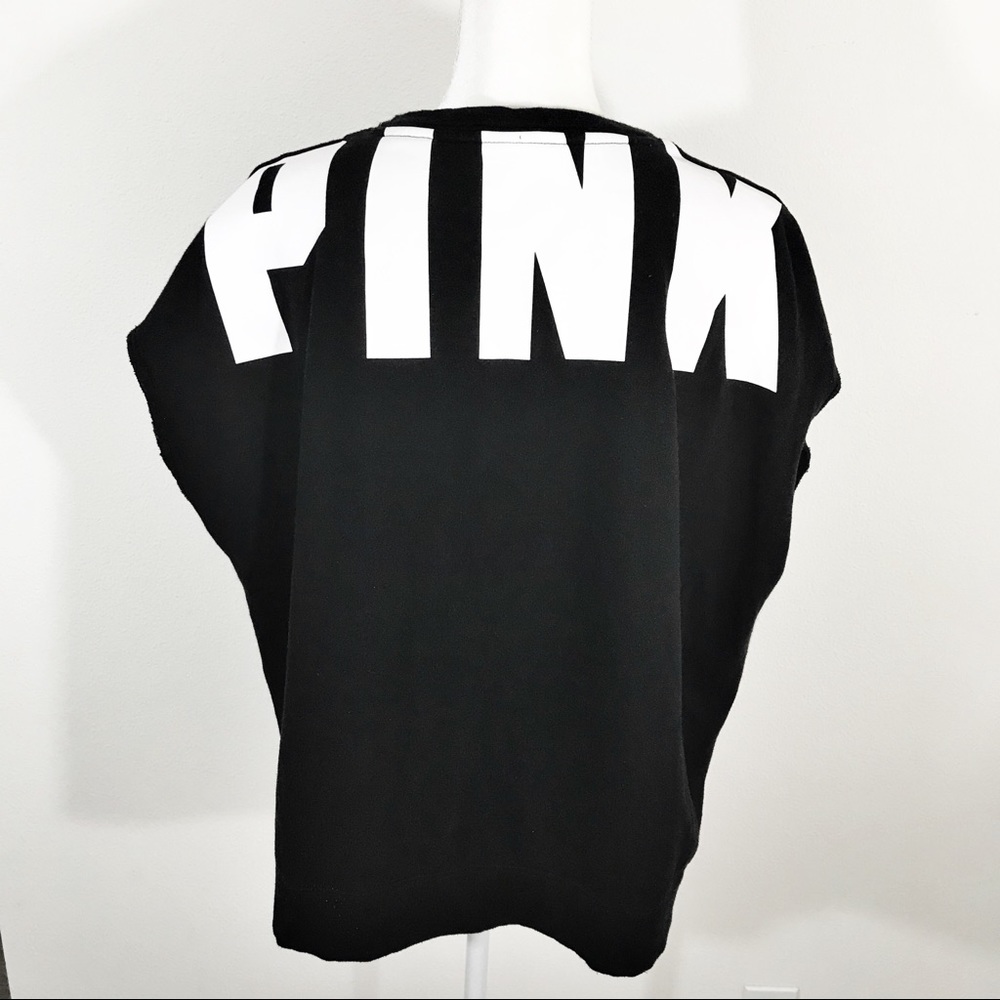 PINK Victoria’s Secret Sleeveless Sweater Black